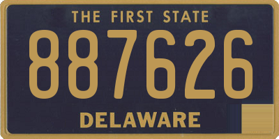 DE license plate 887626