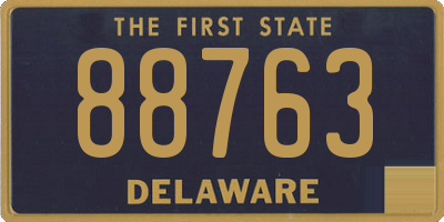 DE license plate 88763
