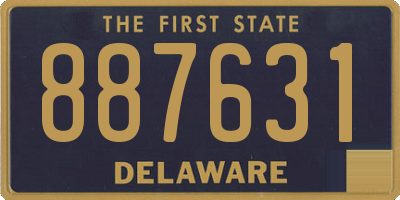 DE license plate 887631