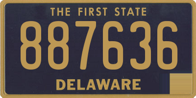 DE license plate 887636