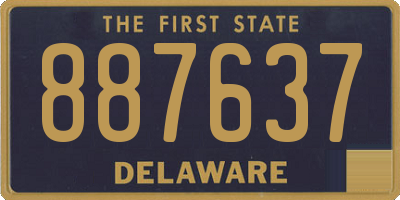 DE license plate 887637