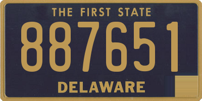 DE license plate 887651