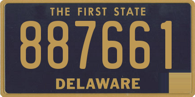 DE license plate 887661