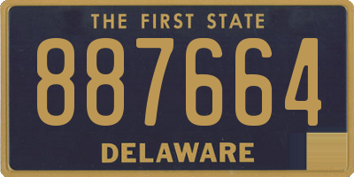 DE license plate 887664