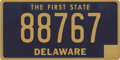 DE license plate 88767