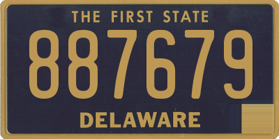 DE license plate 887679