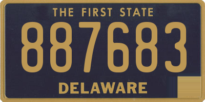 DE license plate 887683