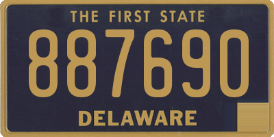 DE license plate 887690