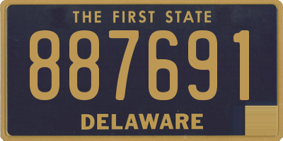 DE license plate 887691