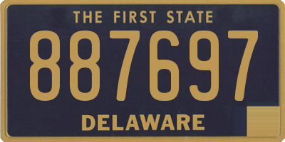 DE license plate 887697