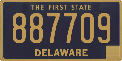 DE license plate 887709