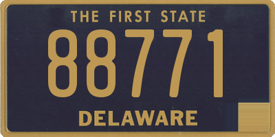 DE license plate 88771