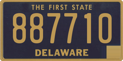 DE license plate 887710