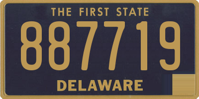 DE license plate 887719