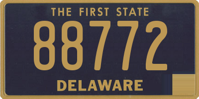 DE license plate 88772