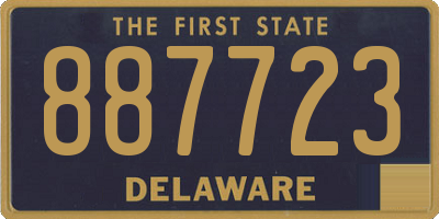 DE license plate 887723
