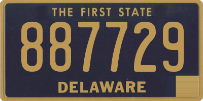 DE license plate 887729