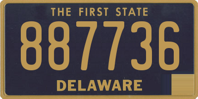 DE license plate 887736