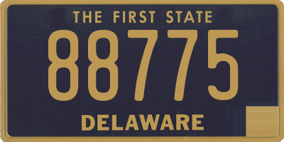 DE license plate 88775