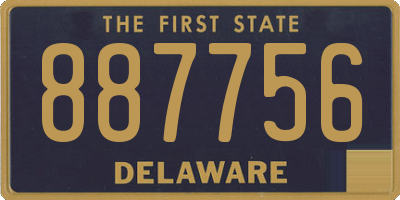DE license plate 887756