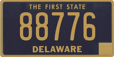 DE license plate 88776