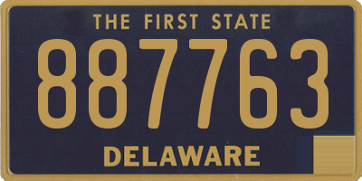 DE license plate 887763