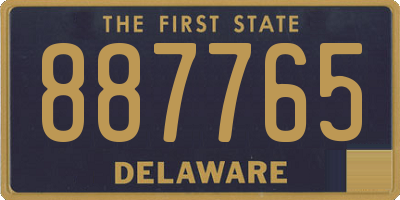 DE license plate 887765