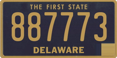 DE license plate 887773
