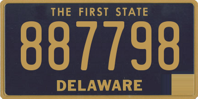 DE license plate 887798