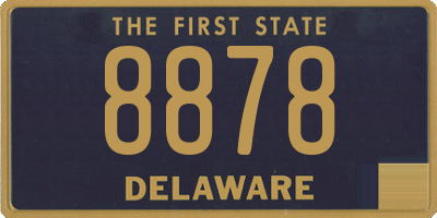 DE license plate 8878