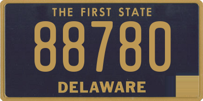 DE license plate 88780