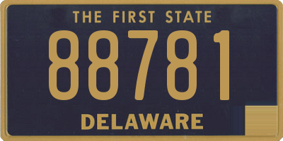 DE license plate 88781