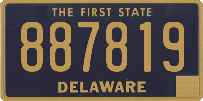 DE license plate 887819