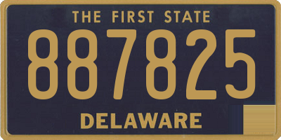 DE license plate 887825