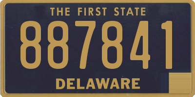 DE license plate 887841