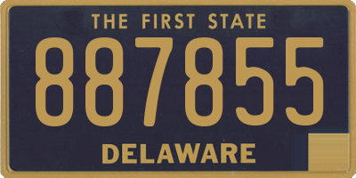 DE license plate 887855