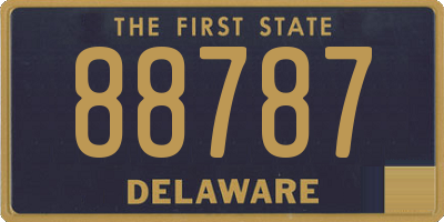 DE license plate 88787