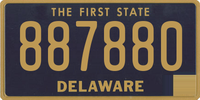 DE license plate 887880
