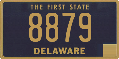 DE license plate 8879