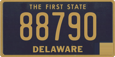 DE license plate 88790