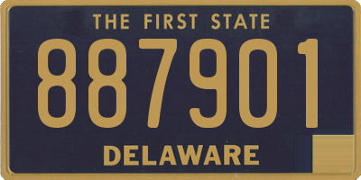 DE license plate 887901