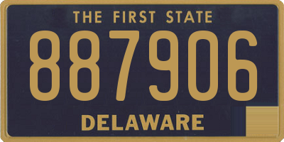 DE license plate 887906