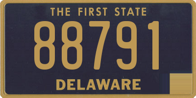 DE license plate 88791
