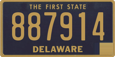 DE license plate 887914