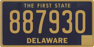 DE license plate 887930