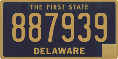 DE license plate 887939