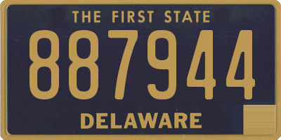 DE license plate 887944