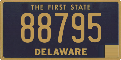 DE license plate 88795