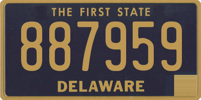 DE license plate 887959
