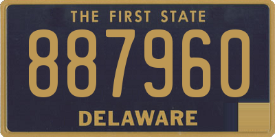 DE license plate 887960